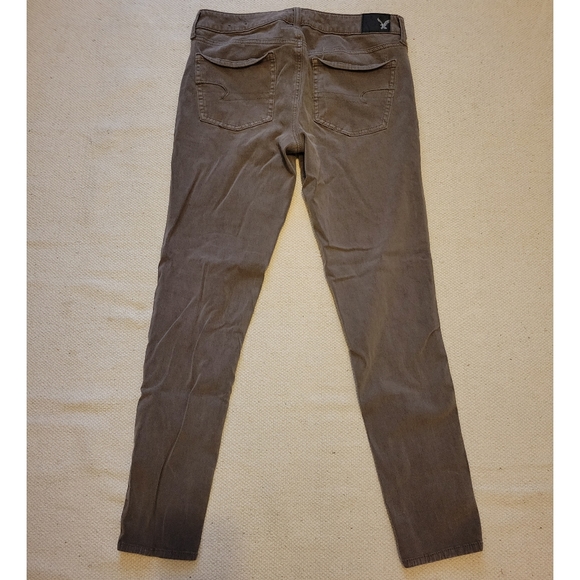 Womens American Eagle brown/plum jeggings 360 super stretch size 10 - Picture 7 of 7